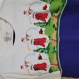 Vintage Classic Marisa Christina Shirt Christmas Golf Shirt